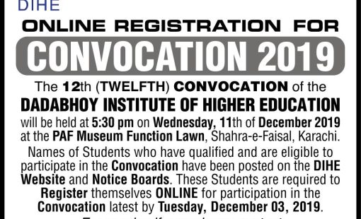 ADVERTISEMENT OF CONVO 2019 AD IN JANG & NEWS 28 NOV